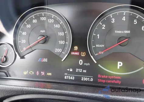 2017 BMW M3 from USA, damaged, VIN WBS8M9C31H5G85413